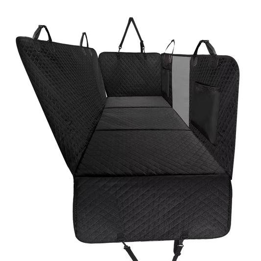 Dog Car Back Seat Extender Pet Backseat Covers with Hard Bottom Waterproof Safety Protector Hammock Carrier Mat Dogs Supplies