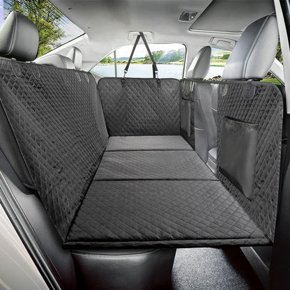 Dog Car Back Seat Extender Pet Backseat Covers with Hard Bottom Waterproof Safety Protector Hammock Carrier Mat Dogs Supplies