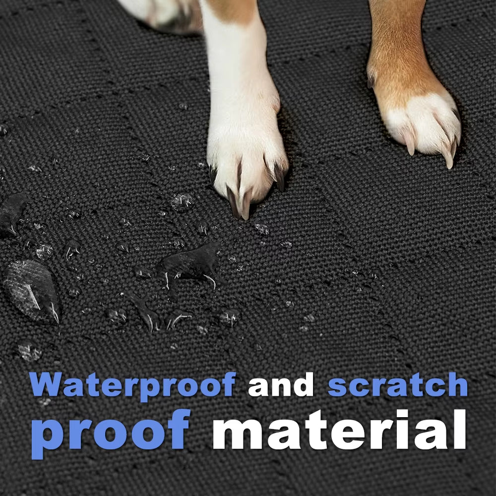 Dog Car Back Seat Extender Pet Backseat Covers with Hard Bottom Waterproof Safety Protector Hammock Carrier Mat Dogs Supplies